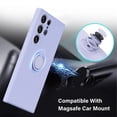 thumbnail image 4 of Silicone Case For Samsung Galaxy S24 Ultra S22 S23 S20 Plus Magnetic Ring Holder Cover Galaxy Note 20 Ultra 10 Shockproof Funda, 4 of 5