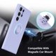 thumbnail image 4 of Silicone Case For Samsung Galaxy S24 Ultra S22 S23 S20 Plus Magnetic Ring Holder Cover Galaxy Note 20 Ultra 10 Shockproof Funda, 4 of 5