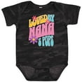 thumbnail image 3 of Inktastic Nana and Pops Love Me Retro Flowered Girls Baby Bodysuit, 3 of 5