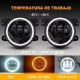 thumbnail image 3 of Par 4'' Led Faros Niebla Universal Ronda Ojos De Angel Jeep, 3 of 8