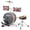 red, variant on Danolapsi 3 Piece Kids Drum Set with Cymbal, 2 Drumsticks, Pedal, 2 Tom,Beginner Junior Drum Kit with Throne Stool, Musical Instruments for Boys and Girls