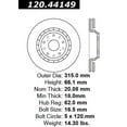 thumbnail image 2 of Centric 120.44149 Rear Brake Rotor, 2 of 2