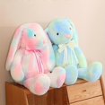 thumbnail image 4 of Longeared Rabbit Doll TieDye Rabbit Plush Lopeared Rabbit Doll Cute Plush Toy Color, 4 of 5