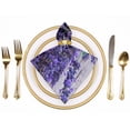 thumbnail image 2 of FANNA Lavender Flowers Polyester Dinner Napkin for Dining Table Home Hotel Banquet Decor, Farmhouse Party Atmosphere Embellishment, Pack of 6 6 PCS, 2 of 7