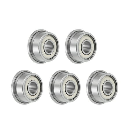 F693ZZ Flange Ball Bearing 3x8x4mm Shielded Chrome Bearing 5pcs