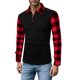 thumbnail image 1 of Gibobby Playera polo hombre Camisa informal con cremallera sólida para hombre, blusa con cuello vuelto, camisa superior de manga larga, camisa informal d(Negro,XL), 1 of 3
