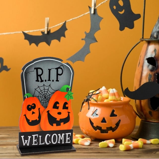 Decoraciones de de Halloween, de de calabaza, día de dulces de para la decoración de la habitación de la bandeja de H Macarena decoraciones de calabaza