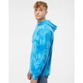 thumbnail image 2 of Independent Trading Co. Midweight Tie-Dyed Hooded Sweatshirt PRM4500TD Tie Dye Aqua Blue 2XL, 2 of 5