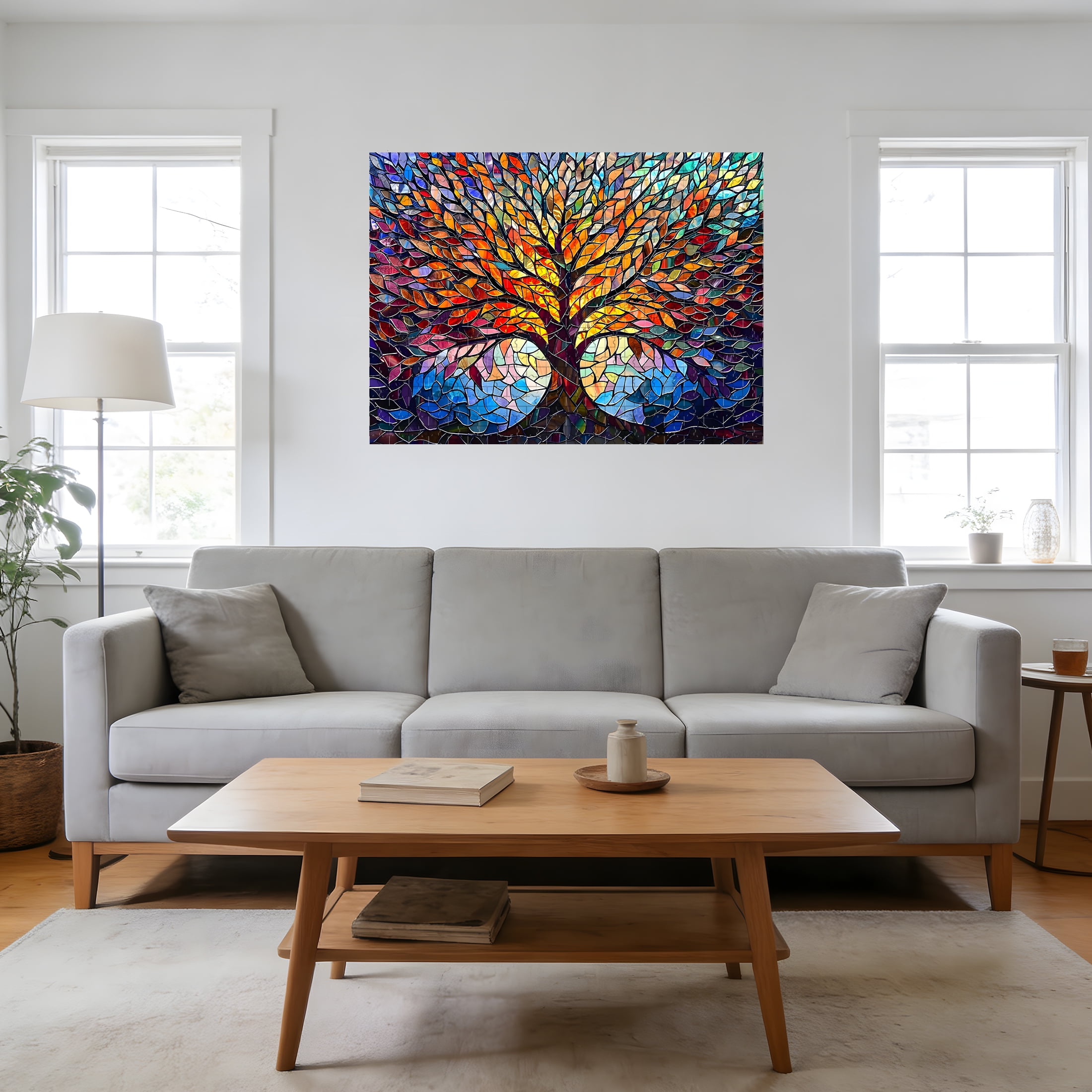 CYFW Life Tree Puzzles for Adults 1000 Pieces,Unique Puzzles for Adults,Stress Relief Adult Puzzles,27.6x19.7 Inches Adult Jigsaw Puzzles for Gifts
