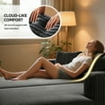 thumbnail image 4 of 80.3" Oversized Double Lounge Chaise, Boneless Lounge Sofa Bed with 4 Pillows Cloud Loveseat Sleeper Couch for Indoor Living Room, 4 of 9
