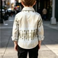 thumbnail image 5 of Taqqpue Toddler Boys Long Sleeve Button Down Shirts Kids Casual Plus Size Plaid Blouse Shirt,Loose Fit Fall Winter OverSize Jacket Tops for Boys 2-7 Years, 5 of 10