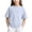 E133-Blue, variant on hengsof Girls' Quick Dry Raglan Sleeve Short Sleeve Round Neck T-Shirt Summer Outdoor Sports Top Breathable Comfortable Shirt