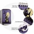 thumbnail image 6 of Halloween Purple Witch Haunted House Moon Night Shower Curtain Set ，Waterproof Fabric Shower Curtains Shower Curtains for Bathroom,Bathroom Decor 72"x72", 6 of 6