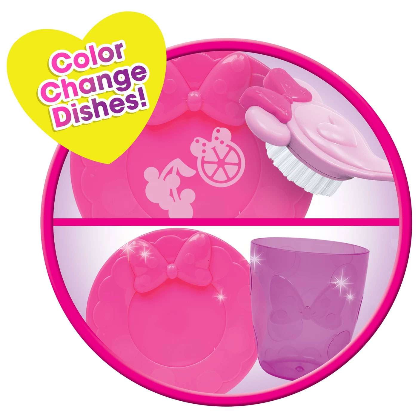 Minnie's Happy Helpers Magic Sink Set, Pretend Play Working Sink, Officially Licensed Kids Toys for Ages 3 Up, Gifts and Presents