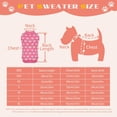 thumbnail image 6 of Dog Sweater, Knitted Heart Pattern Puppy Sweaters for Small Medium Large Dogs, Girl Boy Autumn/Winter High Elasticity Comfortable Pet Clothes, Christmas Holiday New Year Pet Outfit 1Pack, 6 of 6