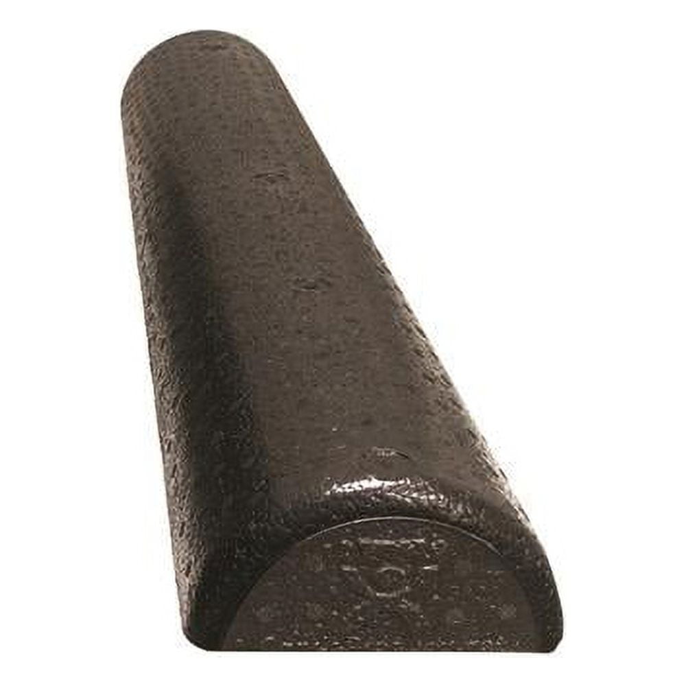 CanDo Exercise Foam Rollers Black Composite Extra Firm 6 In. x 36 In. Half-Round, Case of 24