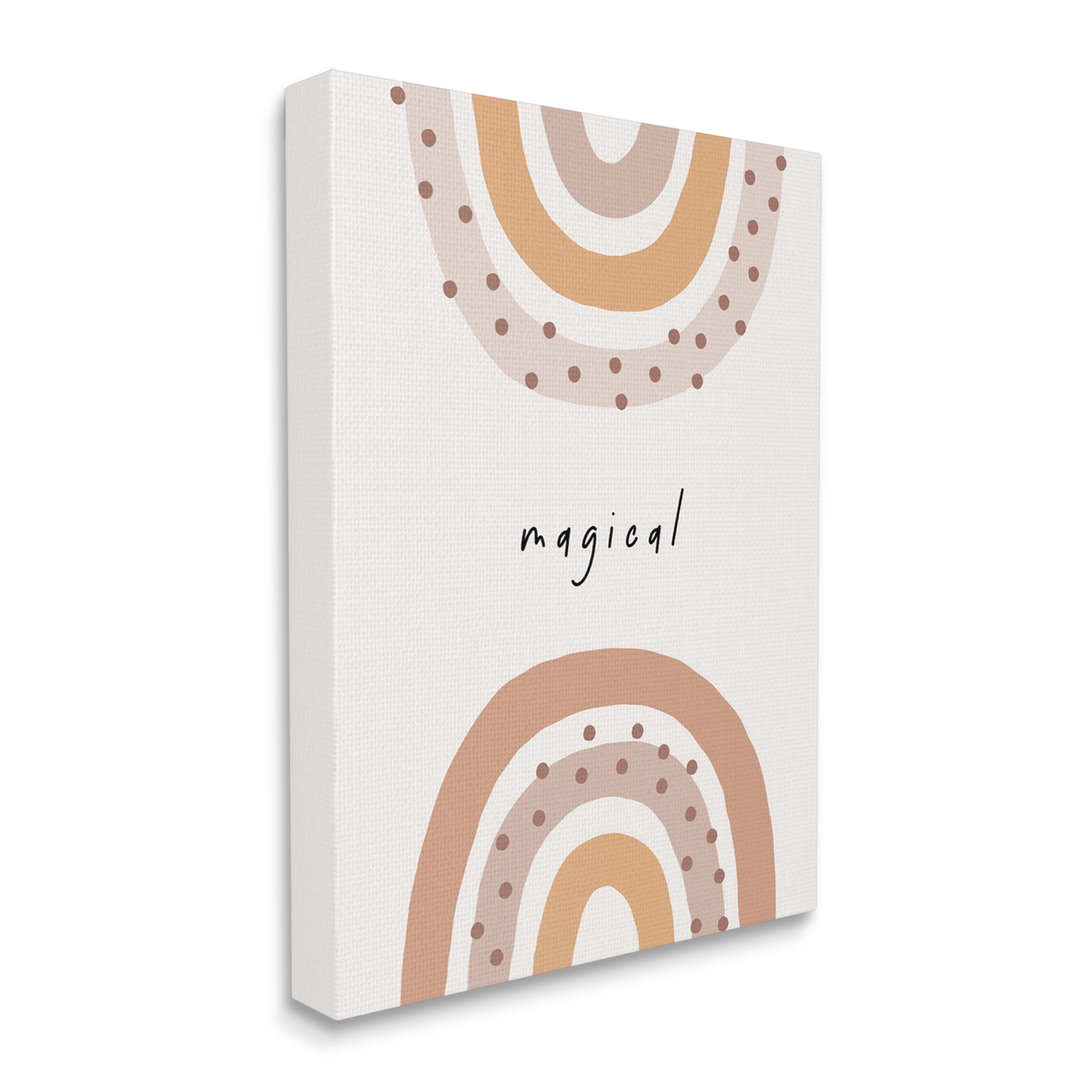 Stupell Industries Muted Magical Rainbows Inspirational Painting Gallery Wrapped Canvas Print Wall Art, 24 x 30
