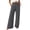 Gray, variant on CHGBMOK Wide Leg Pants for Women Dressy High Waisted Flowy Lounge Palazzo Pant Beach Vacation Clothes