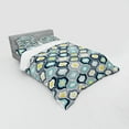 thumbnail image 3 of Ambesonne Modern Bedding Set 3 Pcs, Morrocan Style Dots Art, Twin, Blue and White, 3 of 3