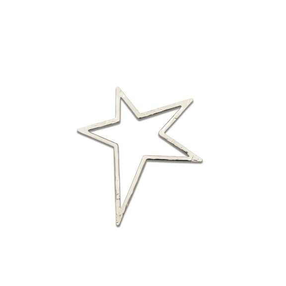 Silver Large Shooting Star Pendant Charm