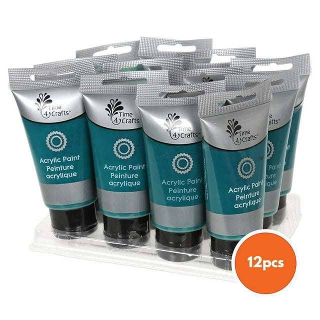 Time 4 Crafts 12-Piece 75ml Acrylic Paint Tube Set