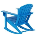 thumbnail image 6 of Afuera Living Modern Outdoor Poly Plastic Adirondack Rocking Chair, 6 of 7