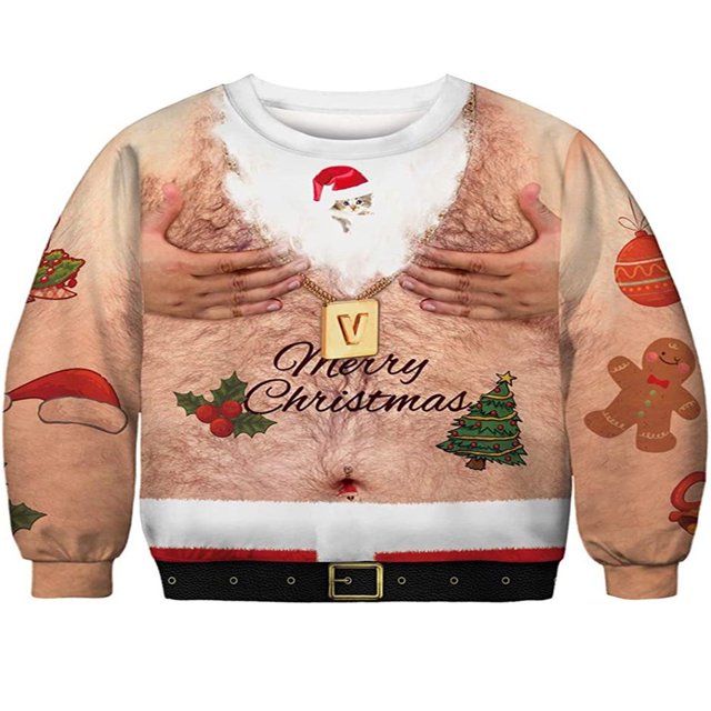 Pull à Manches Longues Chandails en Molleton d'Halloween pour Hommes et Femmes avec Imprimé
