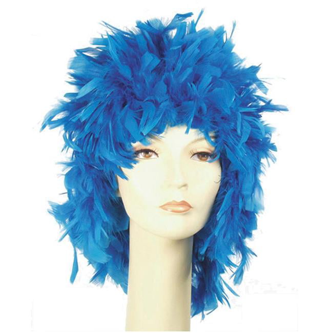 Wig Feather Wig Gold Chandelle Feather Costume Wig Halloween Wig Bird Costume 