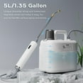 thumbnail image 5 of WuKeTin 1.35 Gallon Battery Powered Garden Sprayer with Adjustable Nozzle and Telescopic Spray, Portable Electric Sprayer for Gardening, Cleaning, 5 of 7