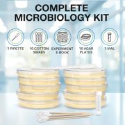 Amazing Bacteria Science Kit - Prepoured Agar Plates Kit - Science Project Kit - Outstanding Performance - Science Project Experiment Ebook Included - Have Fun Learning Microbiology Now