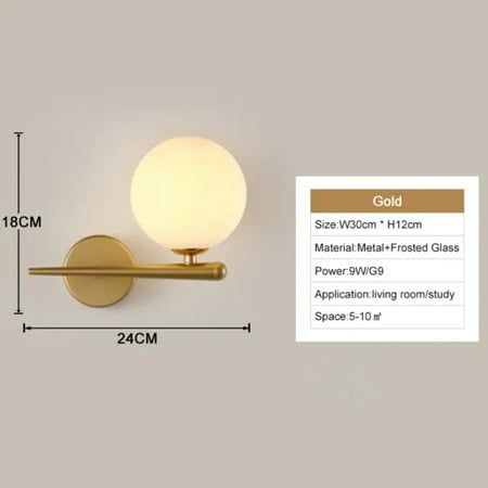 

NZISNG Illuminate any room with a touch of sophistication by upgrading your stylish lighting with this elegant modern black and gold LED wall sconce luminaire lamp. Enhance your contempo