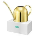 thumbnail image 4 of Watering Pot Stainless Steel Bonsai Watering Can Indoor Plants Tarnish Resistant Golden 10.2 4.5 6.1in 1Pcs, 4 of 4