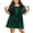 Green, variant on LMLYSoH Women Summer Casual Dress Sequins Crew Neck Short Sleeve Mini Dress Fashion Loose Party Dress