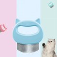 thumbnail image 2 of Pet Hair Removal Comb - Massage Tool for Removing Matted Fur, Knots, and Tangles (Blue), 2 of 4