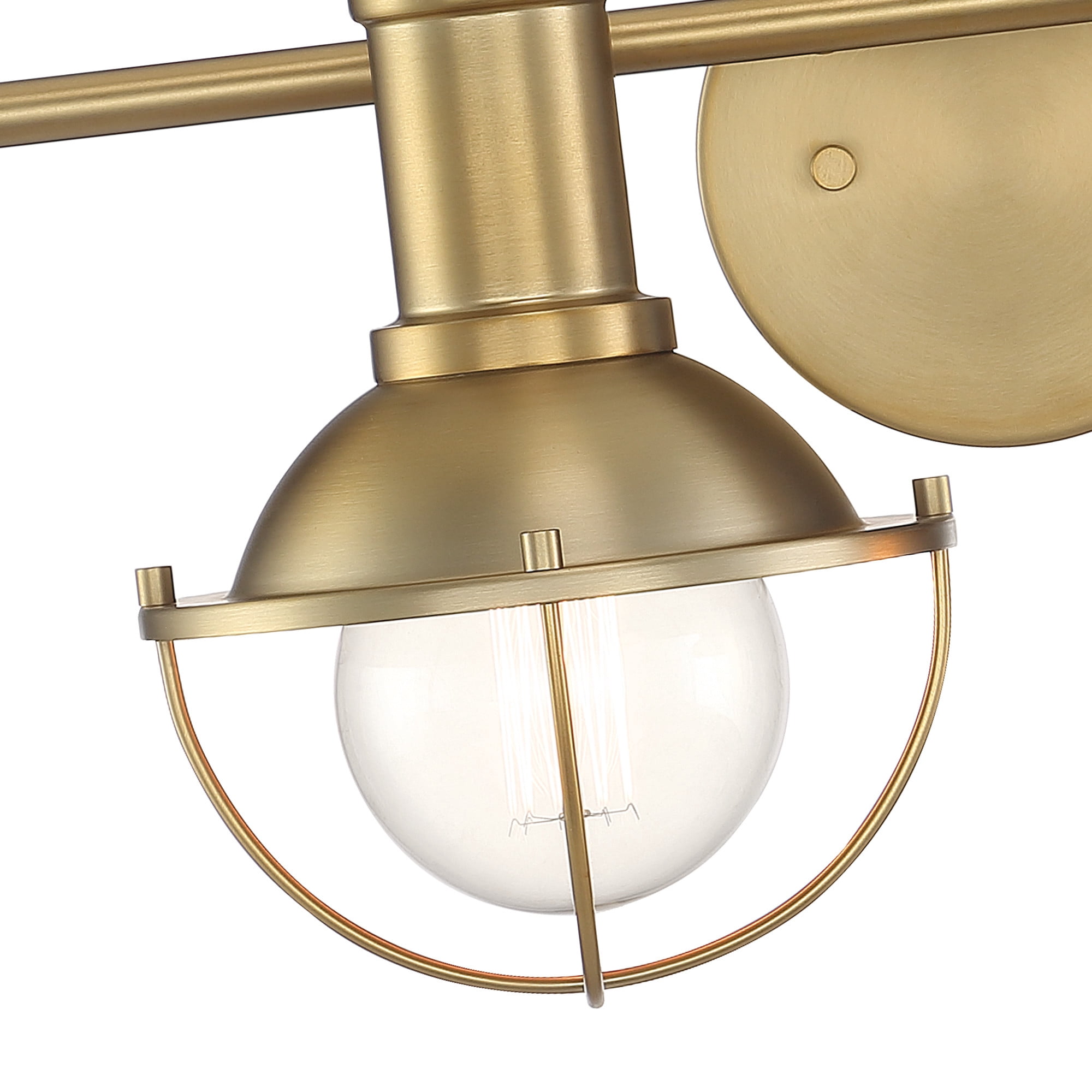 Open Box Designers Fountain Dalton 4 Light Brushed Gold Bathroom Vanity Light Fixture, D243M-4B-BG