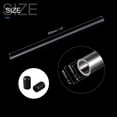 thumbnail image 2 of Clear Rigid Tube Round Plastic Tubing with Black Rubber Cap, 305mm/ 12 Inch Length, 4mmx5mm/0.16"x0.2", 2 Set, 2 of 7