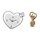 thumbnail image 5 of Reloj de pared en forma de corazón, decoración acrílica, diseño creativo, movimiento silencioso, arte de pared, figura de pareja, estatua, recuerdos,, 5 of 8