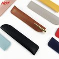 thumbnail image 4 of Porte-crayon en Cuir PU Sac de Rangement pour Stylos Étui à Stylos Couleur Unie Résistant à l'Usure Housse de Protection pour Stylo Petit Signe A8, 4 of 6
