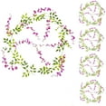 thumbnail image 4 of Enredaderas de flores de glicina artificial 4 paquetes de guirnalda colgante de seda | 1,8 metros cada uno | Hojas verdes realistas | Arco de boda Fiesta Decoración al aire libre del hogar |, 4 of 8