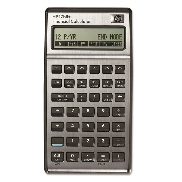 Calculadora financiera HP 17BIIPLUS 17bII+ con pantalla LCD de 22 dígitos