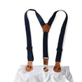 thumbnail image 2 of YTDSCS Toddler Kids Boys Overalls Straight Jeans for Boys Autumn and Winter Elastic Adjustment Suspenders Royal Blue Pants Banquet, 2 of 3