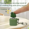 thumbnail image 2 of 2PCS Croaking Frog Keychain,Rechargeable LED Clicky Keyboard,Adult Animal Sound Single Button Keychain, 2 of 6
