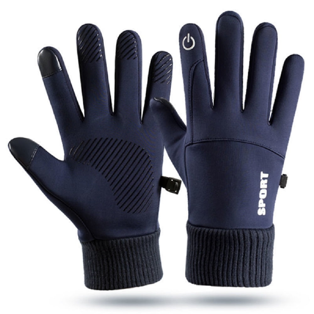 Men's Winter Gloves Waterproof Touchscreen Ski Gloves,Blue,XL