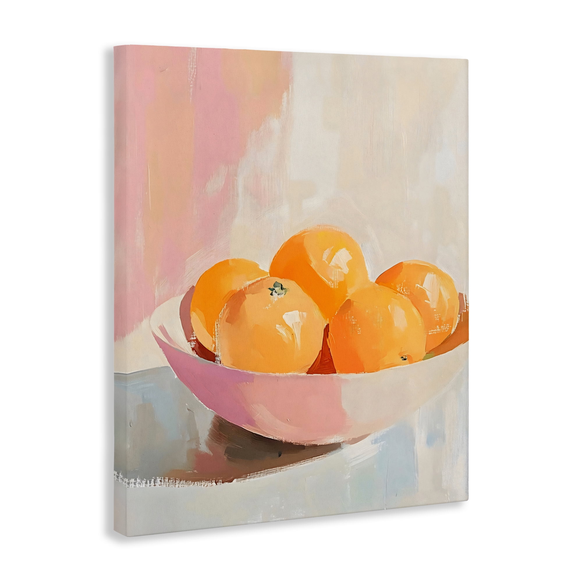 Stupell Industries Pastel Bowl of Oranges Canvas Wall Art, design by The Prints Vibe