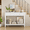 White, variant on 29.53" Tall Console Table, Narrow Entryway Sofa Table with Drawers and Storage Shelf, Space-Saving Accent Table for Hallway Living Room, Black