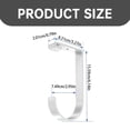 thumbnail image 3 of Rack Storage Rack Heavy Duty on Storage Flat Hook Accessory for Garage Ceiling Storage Rack and Wall Shelving Alloy White Suitable for Flexinoumts Ceiling Storage Racks and Wall Shelves, 3 of 6