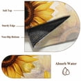 thumbnail image 2 of Yellow Sunflower Area Rug 4x6 Washable Rug Non Slip Beige Modern Art Botanical Floral Large Area Rug Indoor Floor Carpet for Entryway Bedroom Kitchen Living Room Home Office Dining Room Nursery, 2 of 8