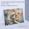 thumbnail image 4 of Dailycode Light Switch Plate Covers 2 Gang Wall Plate Plastics Outlet Covers for Kitchen Home Office Decor Fairies Fly Around Christmas Tree, 4 of 8