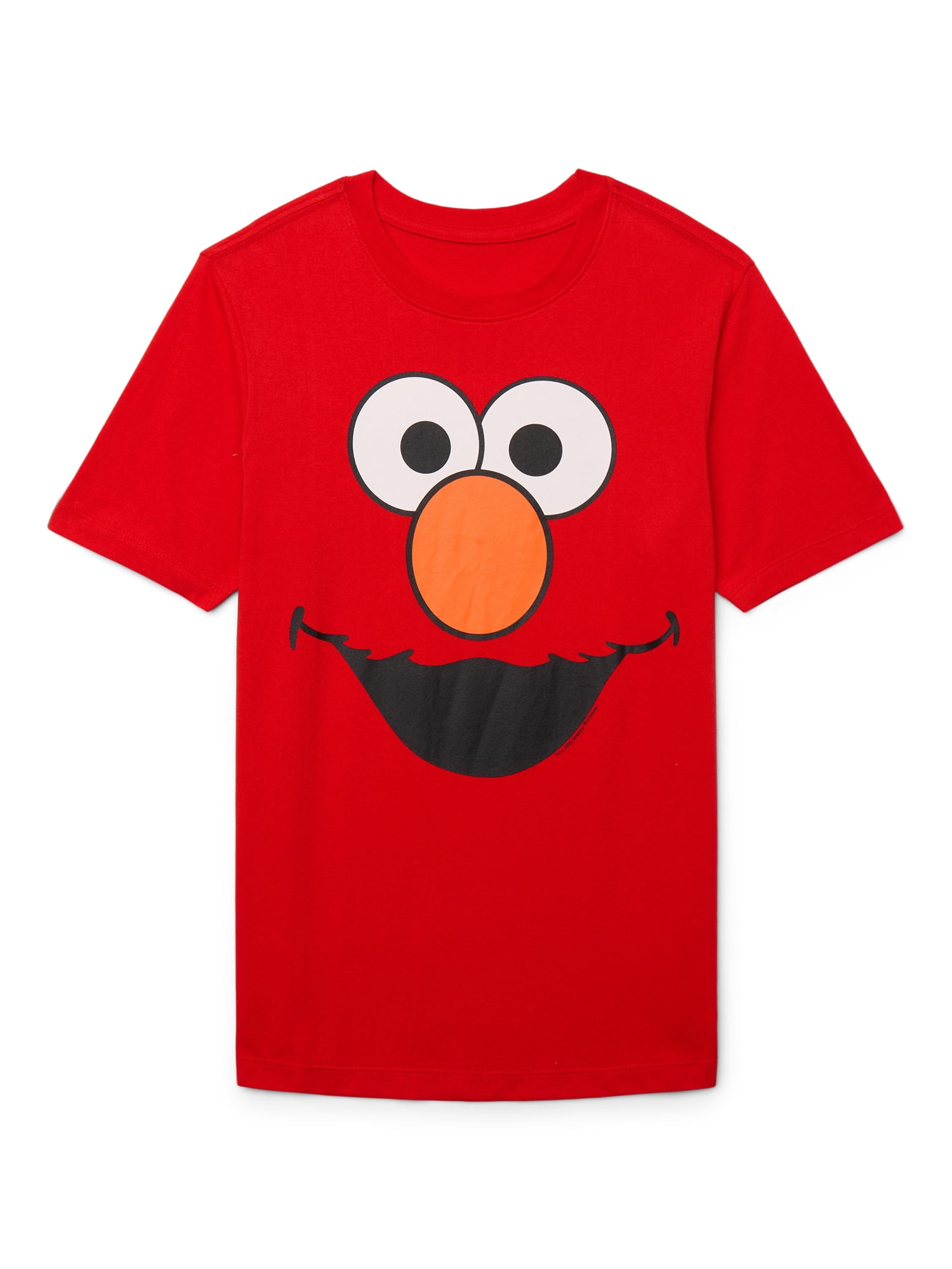 Sesame Street Boys Short Sleeve Elmo Face Graphic Costume T-Shirt, Sizes 4-18