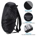 thumbnail image 3 of Uxcell 60-70L Waterproof Rucksack Cover, Backpack Rain Cover, XL, Black, 3 of 5